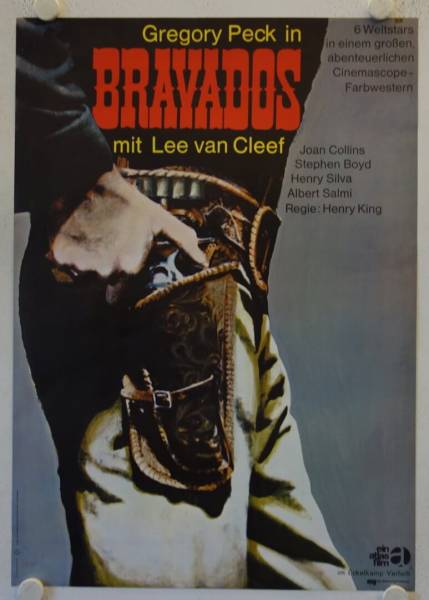 The Bravados re-release german movie poster